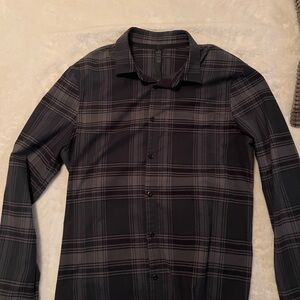 Lulu lemon Black Plaid Shirt